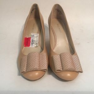 Nine West Leather Wedge Shoes